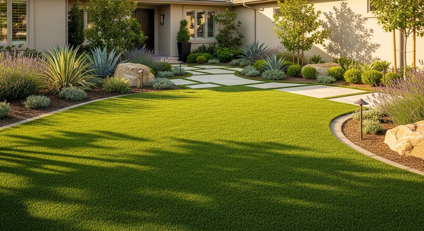 Beautiful turf installation